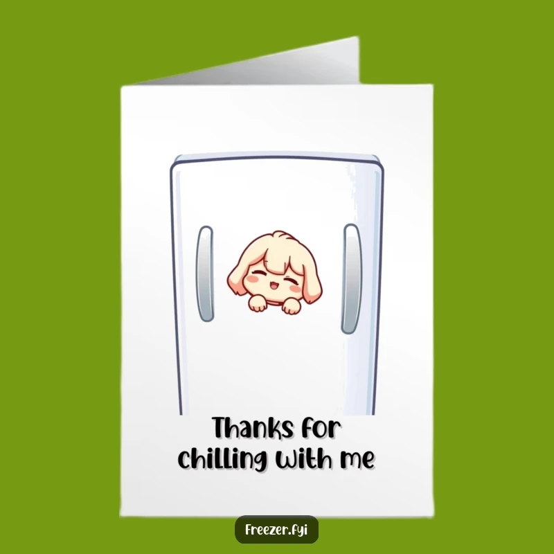 Free Printable Thank You Card: Freezer Wink Gratitude Downloadable
