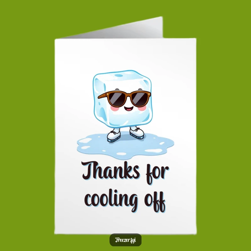 Funny Free Printable Ice Cube Thank You Card: Coolest Way to Say Thanks
