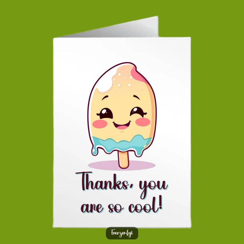 Free Printable Thank You Card: Sweet Popsicle Thanks, Downloadable Summer Gift