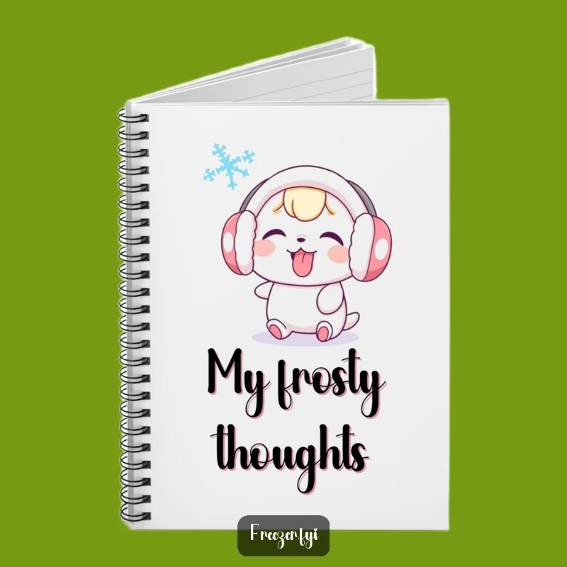 Funny Earmuff Character Notebook: Jot Down Fun with Snowflake Taunter, Gift for Writers