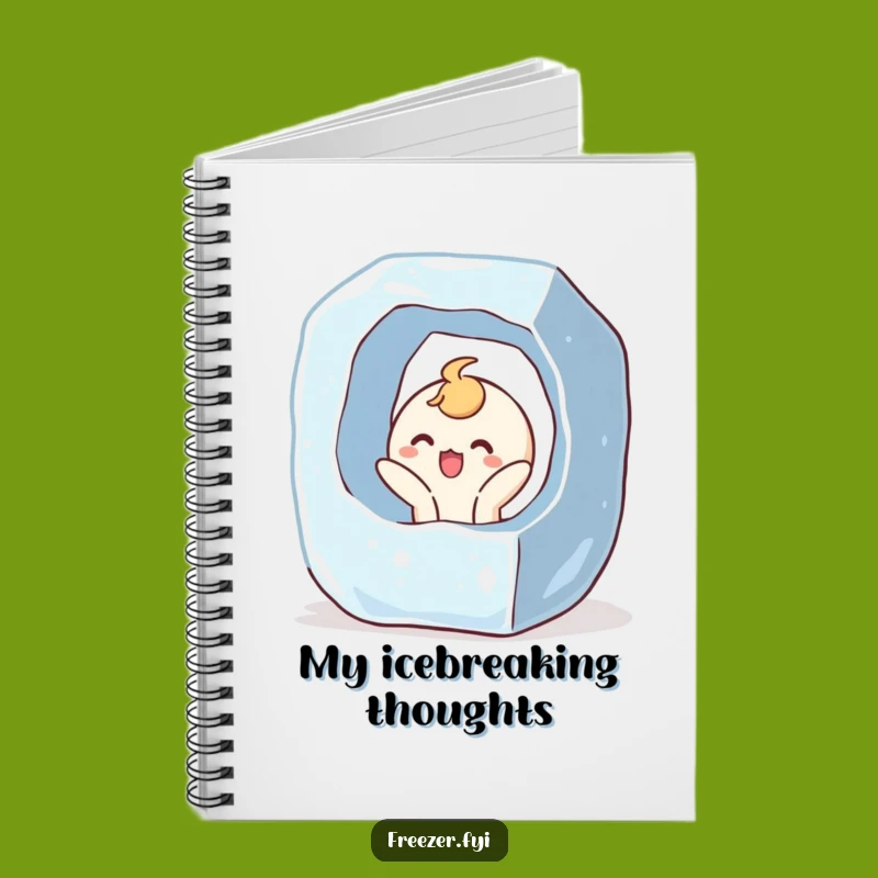 Funny Ice Cube Breakout Notebook: Jot Down Surprises with Joyful Character, Gift
