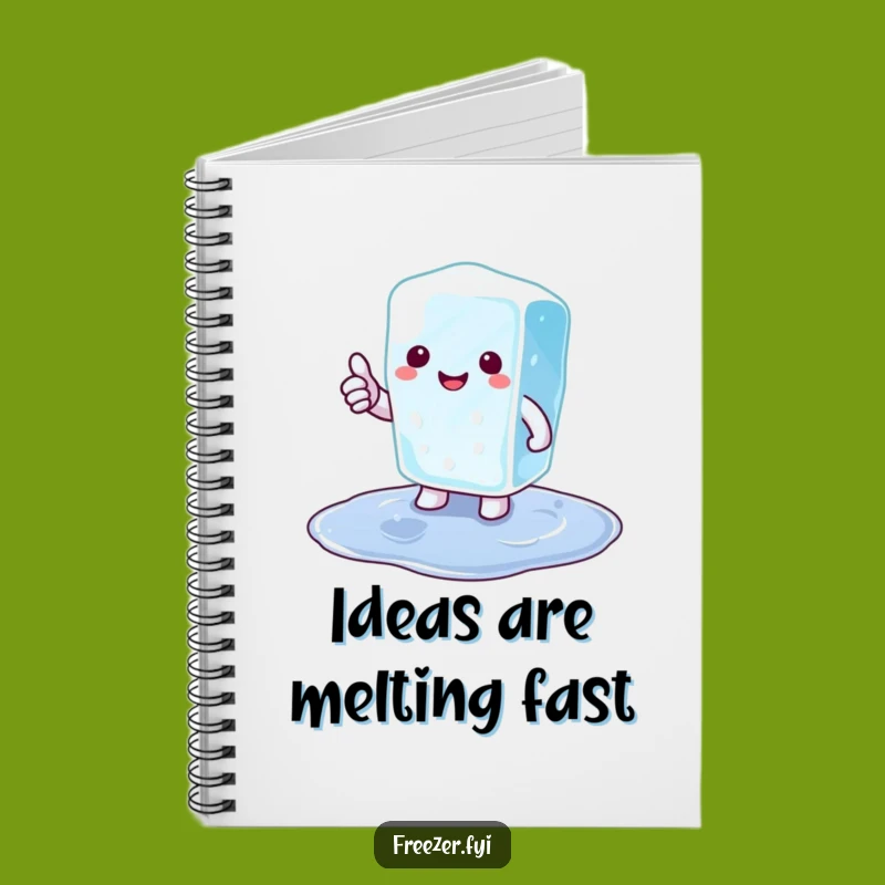 Funny Ice Cube Thumbs Up Notebook: Cool Notes for Bright Ideas