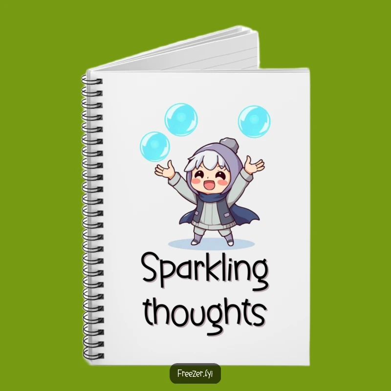 Funny Ice Juggler Notebook: Character Journal, Magical Humorous Gift