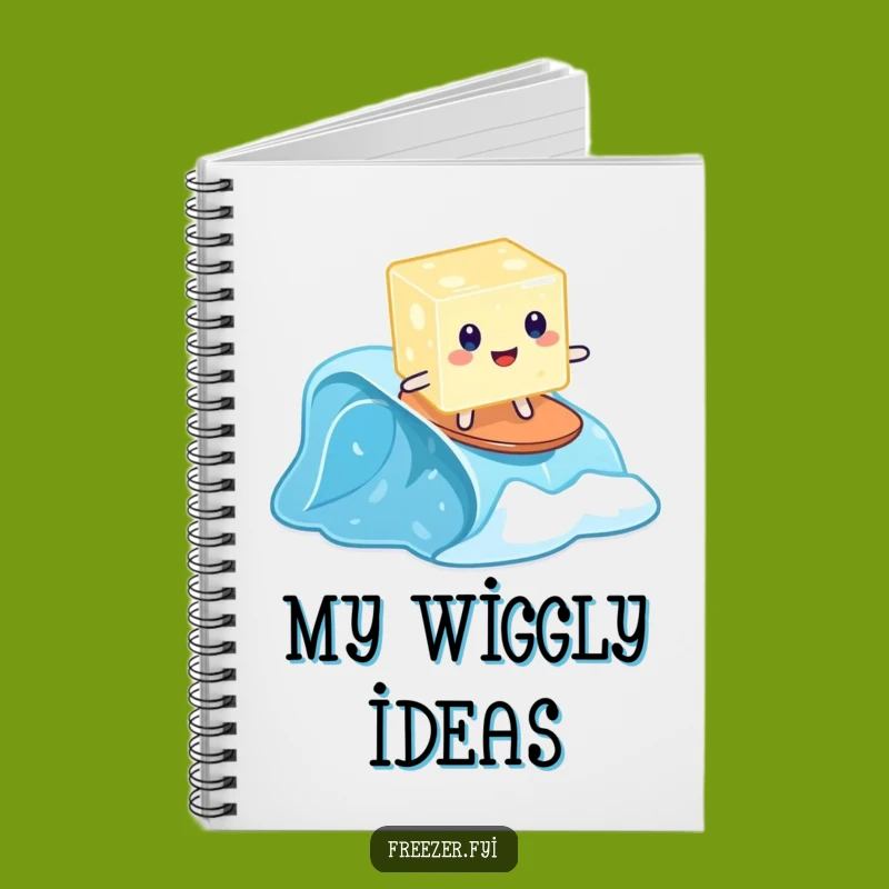 Funny Jelly Notebook: Jot Down Ideas with Wobbly Surf Style