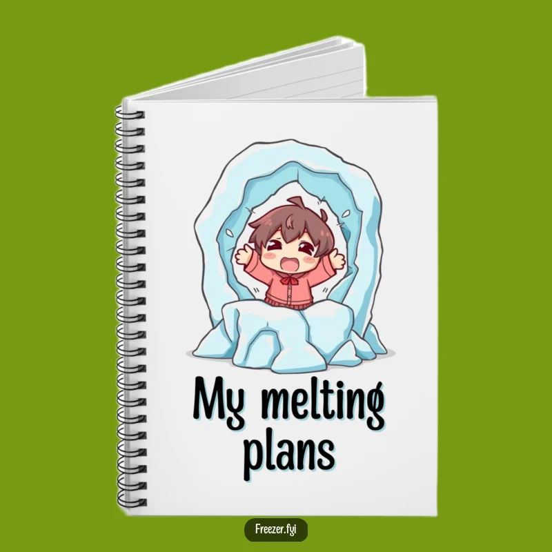 Funny Melting Sculpture Escape Notebook - Jot Down Hilarious Thoughts