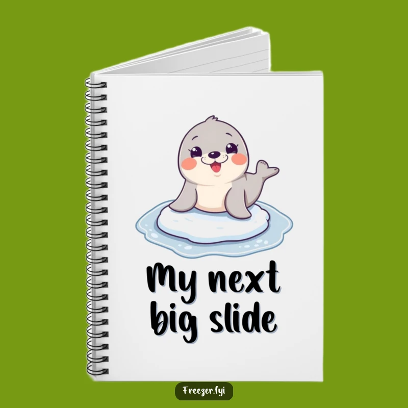 Funny Seal Sliding Notebook: Jot Down Laughs and Ideas!