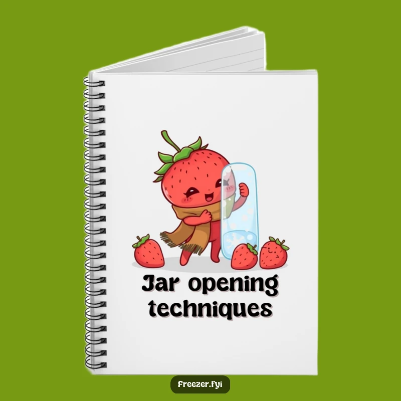 Funny Strawberry Jar Notebook: Journal Winter Struggles, Hilarious Note-Taking