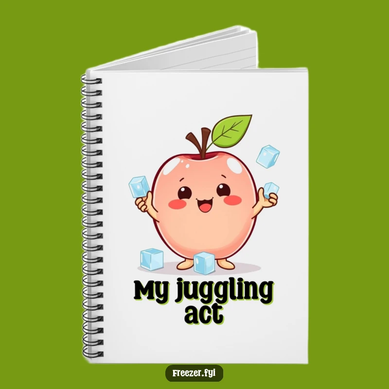 Funny Apple Juggling Notebook: Jot Down Ideas with Cool Tricks