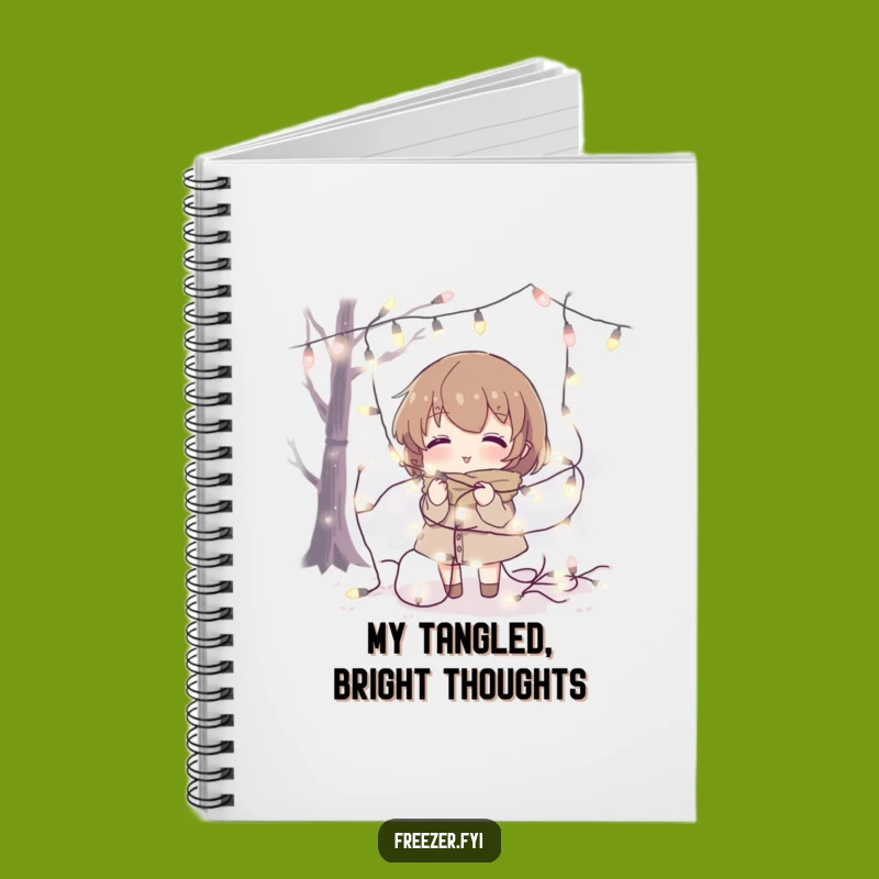 Funny Fairy Light Tangle Notebook: Jot Down Bright Ideas!