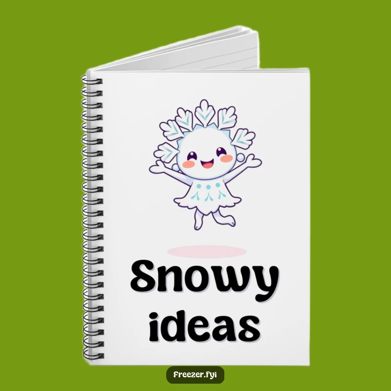 Funny Snowflake Pirouette Notebook: Joyful Character Journal for Notes