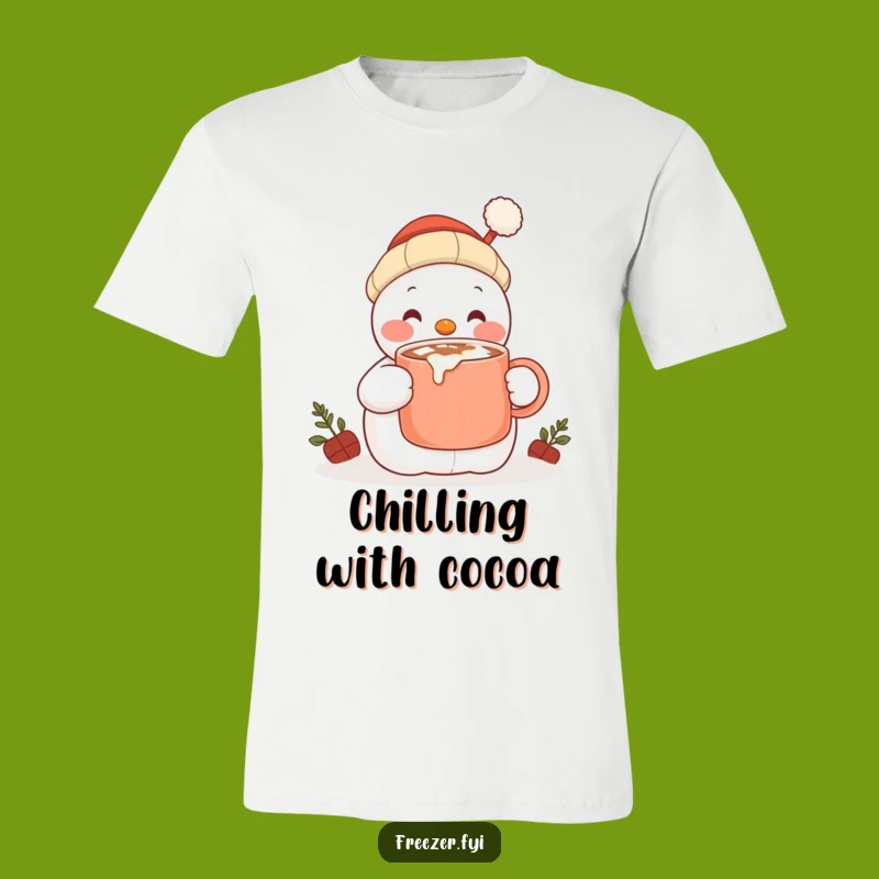 Funny Content Snowman T-Shirt - Cozy Winter Vibes Tee