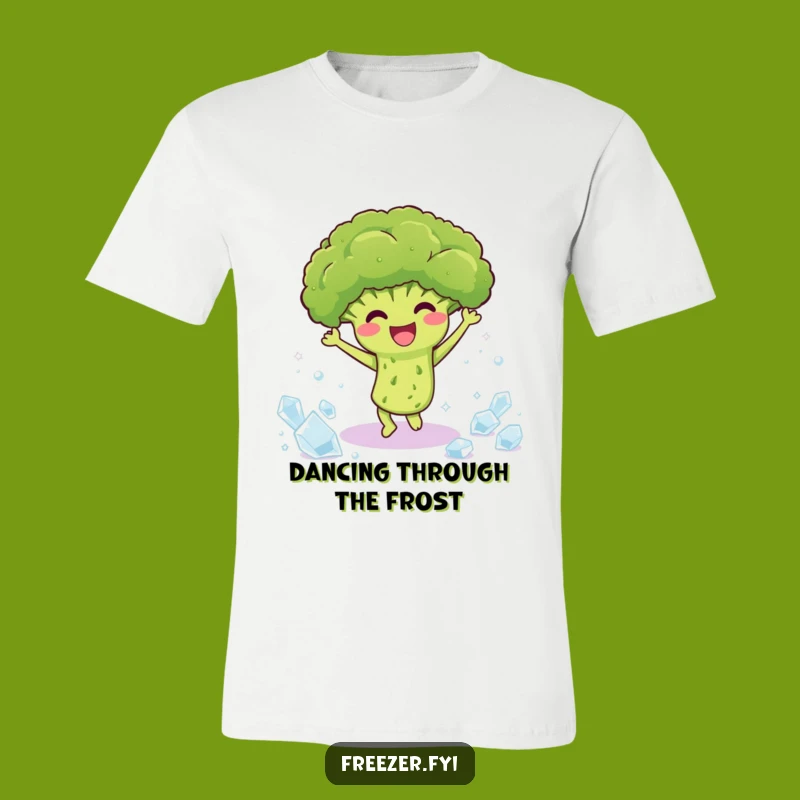Funny Broccoli Dance T-Shirt: Wear Your Icy Moves with Pride