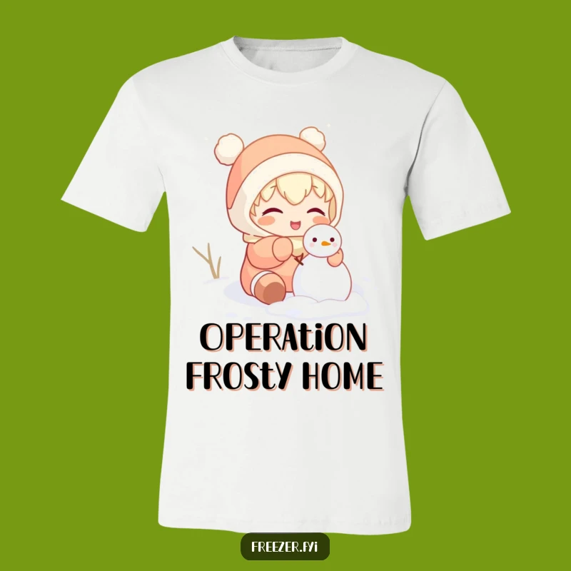 Funny Indoor Snowman T-Shirt: Hilarious Character Building Snowman Shirt Gift