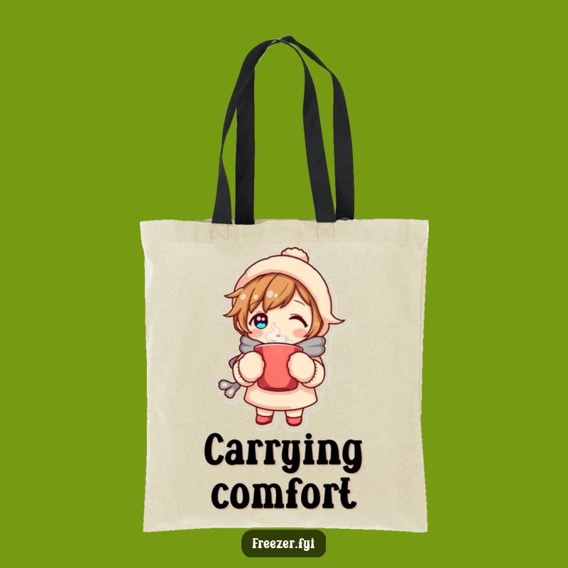 Funny Cozy Character Tote Bag - Carry Your Comfort with Hilarious Style