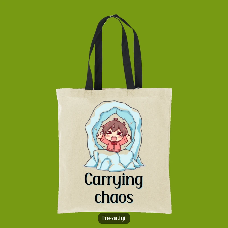 Funny Melting Sculpture Escape Tote Bag - Carry Your Laughs with Style